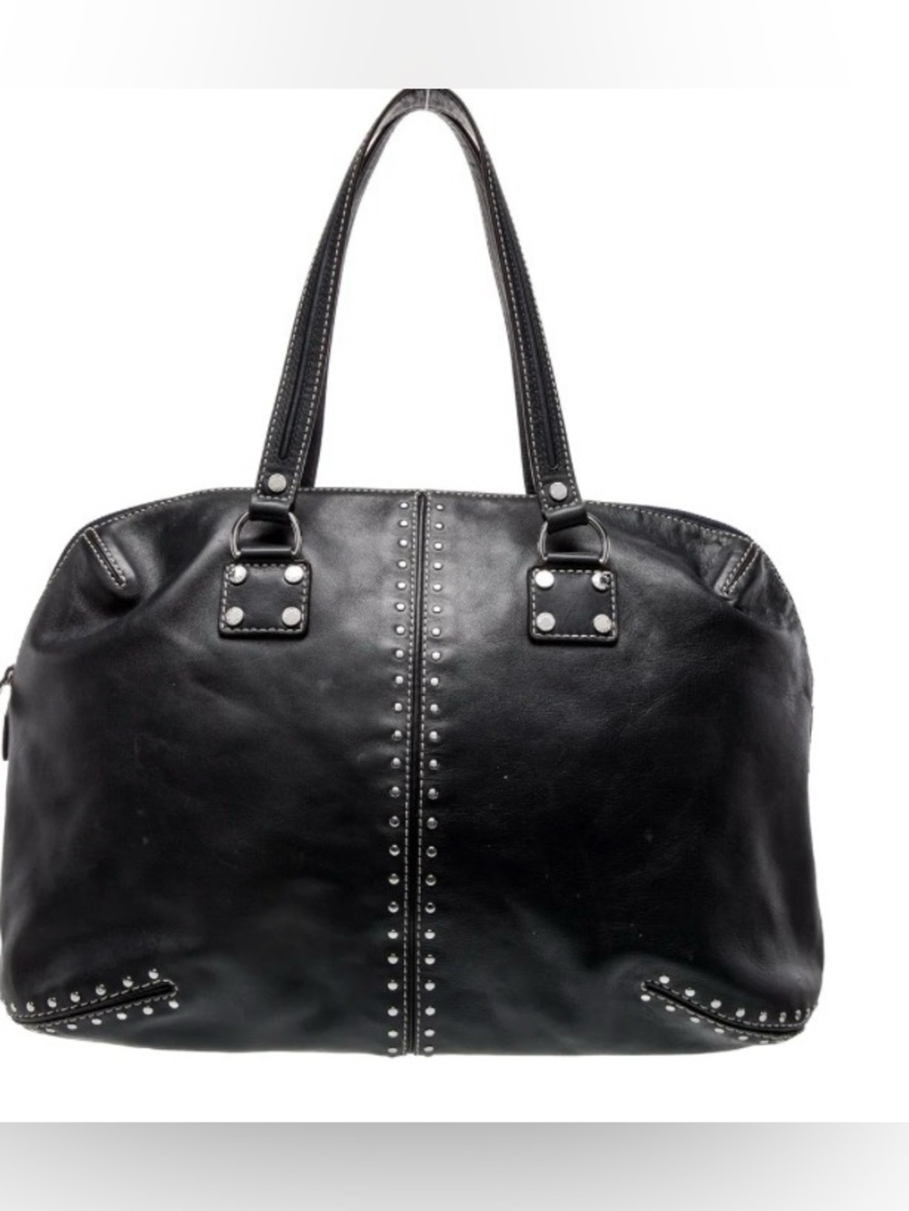 Michael Michael Kors Astor black leather studded handbag